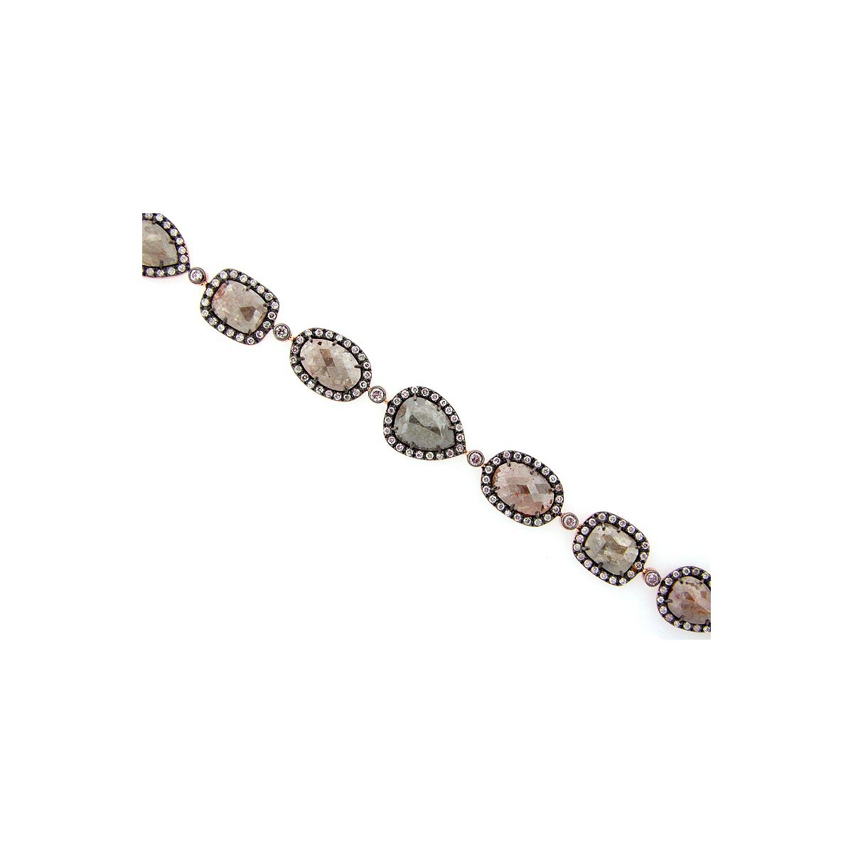 8.5ct Fancy Pink & White Diamond Double Row Bracelet [Video] [Video] | Pink  white diamond, Pretty jewellery, Pink diamond