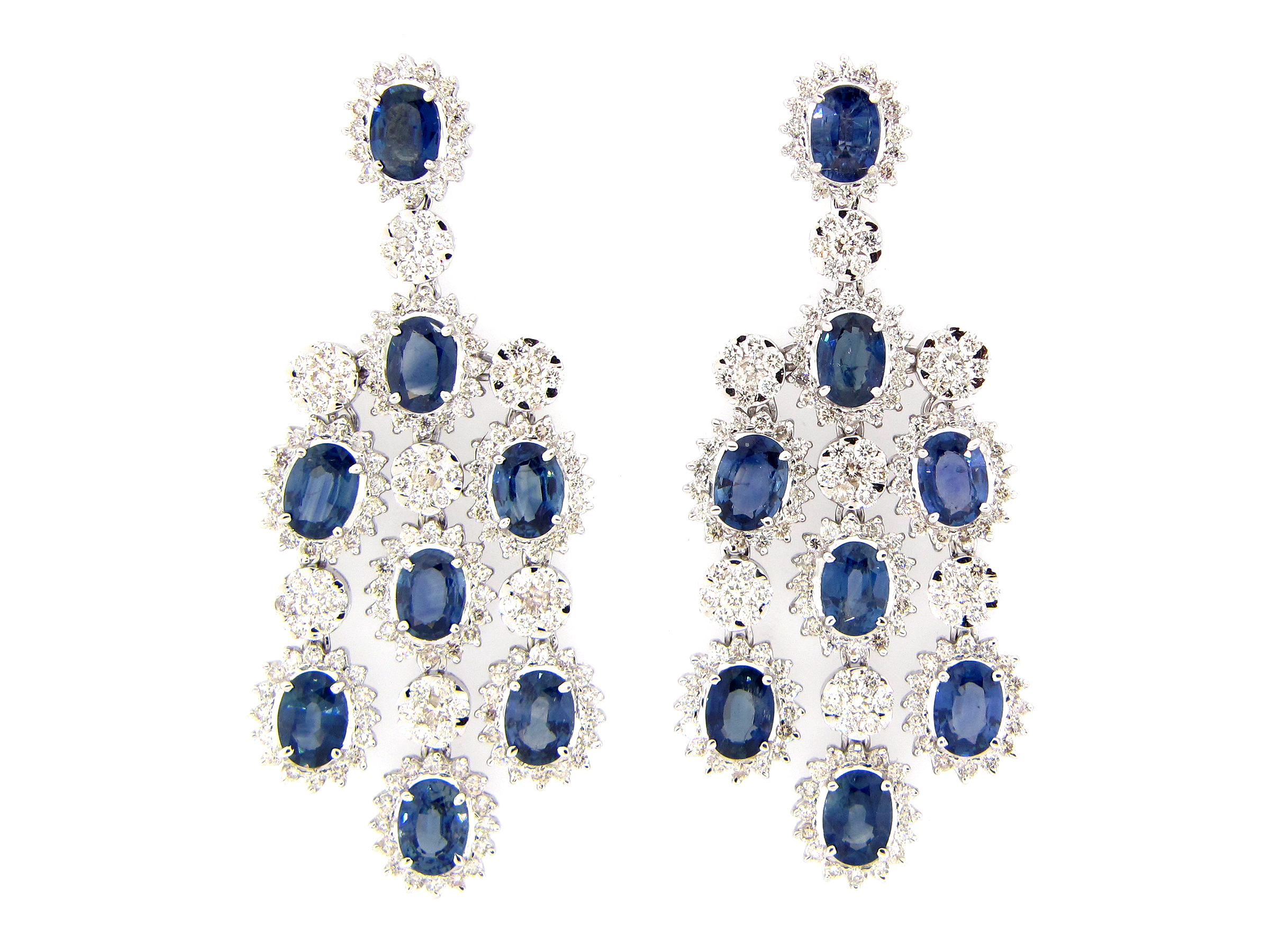 Dilamani Jewelry | Sapphire Diamond Chandelier Earring