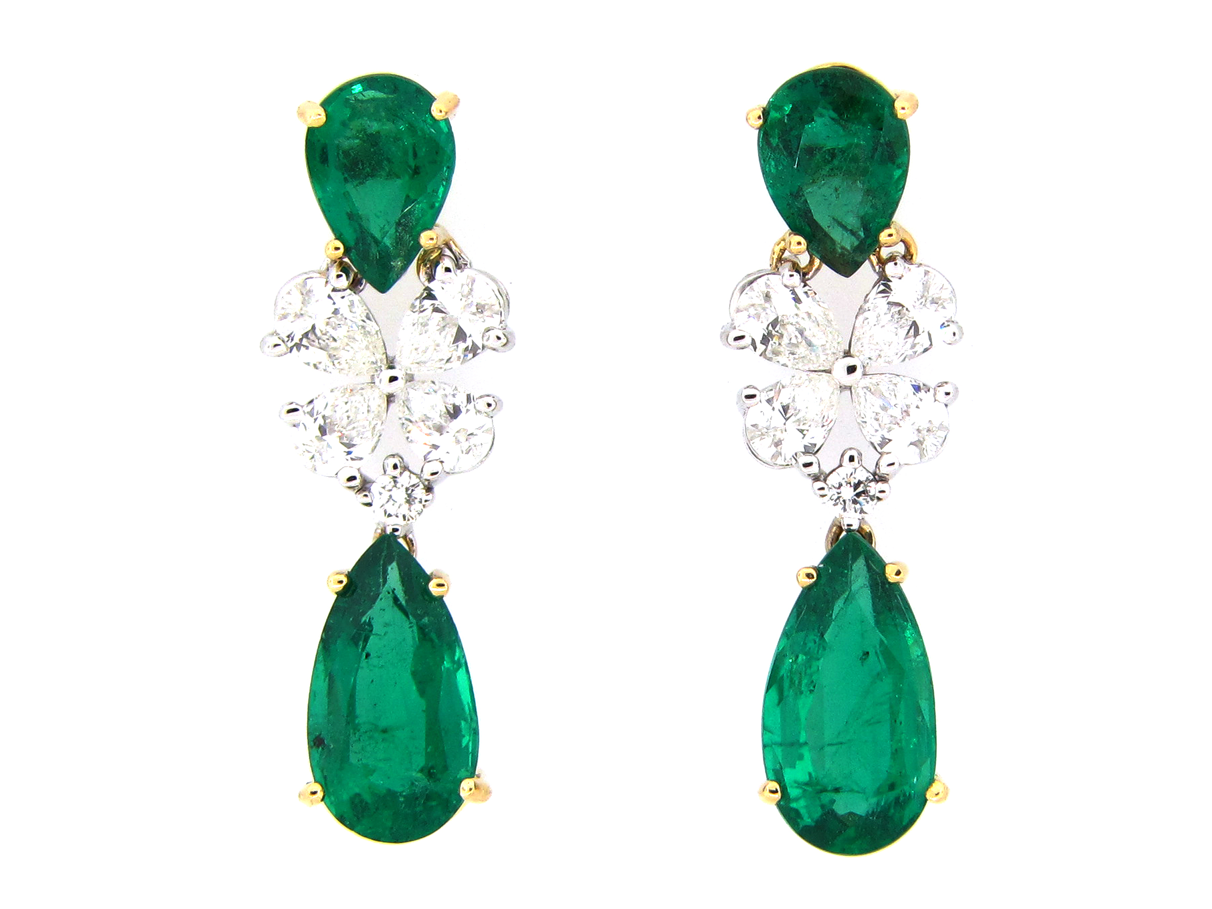 Dilamani Jewelry | Emerald and Diamond Earring